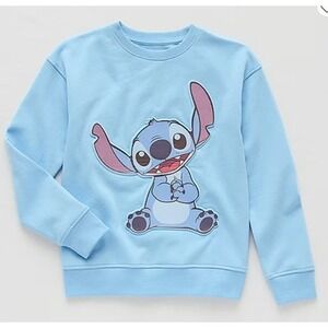 Disney Little Kids Crew Neck Long Sleeve Lilo‎ & Stitch Sweatshirt Size 5/6